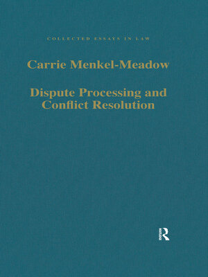 cover image of Dispute Processing and Conflict Resolution